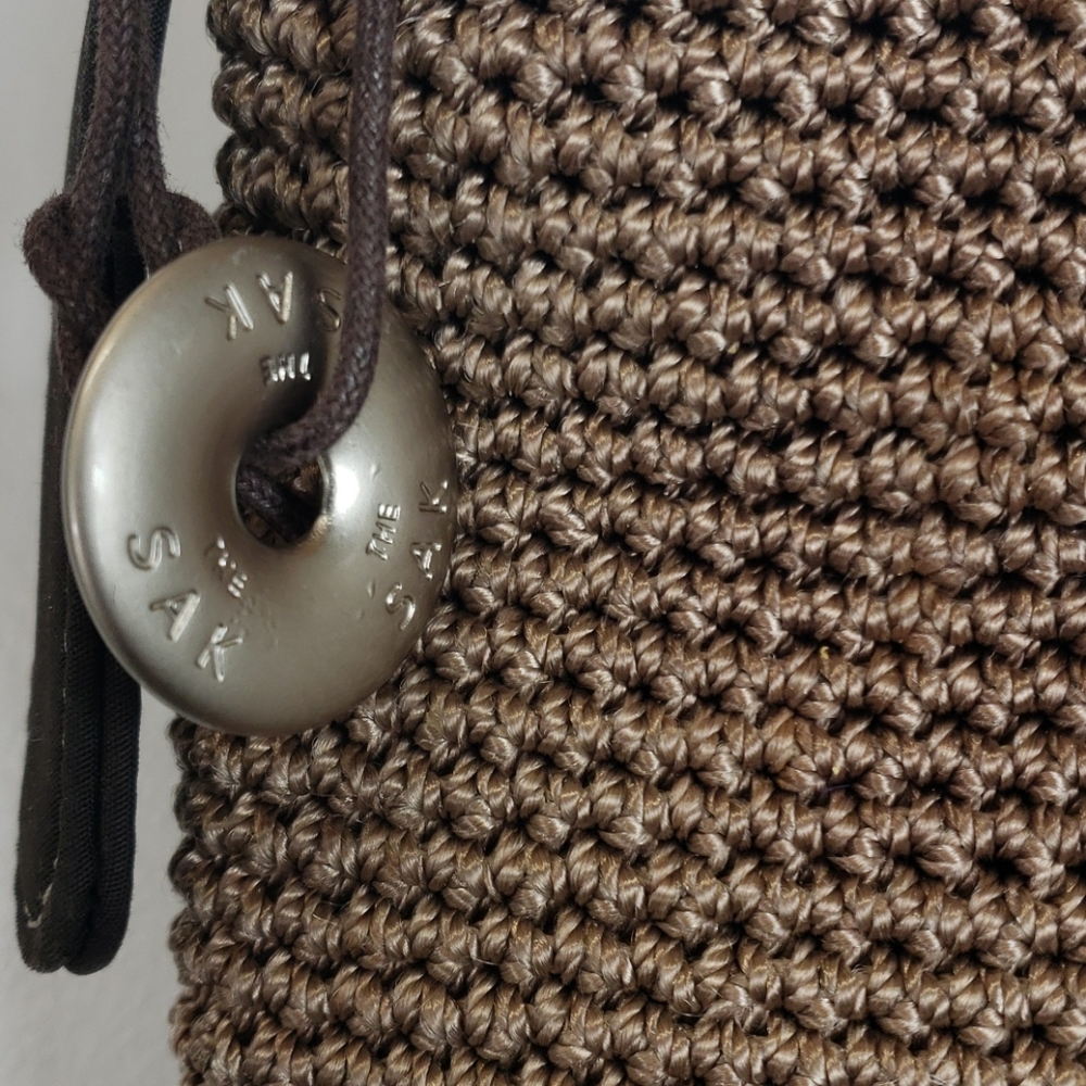 The SAK shoulder bag purse brown woven - Picture 3 of 5